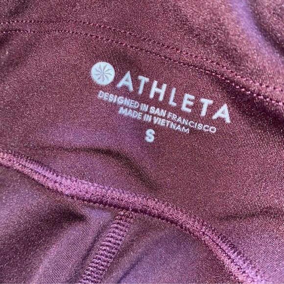 Athleta Run 7/8 Tights Leggings in Auberge Mauve S - Picture 7 of 9